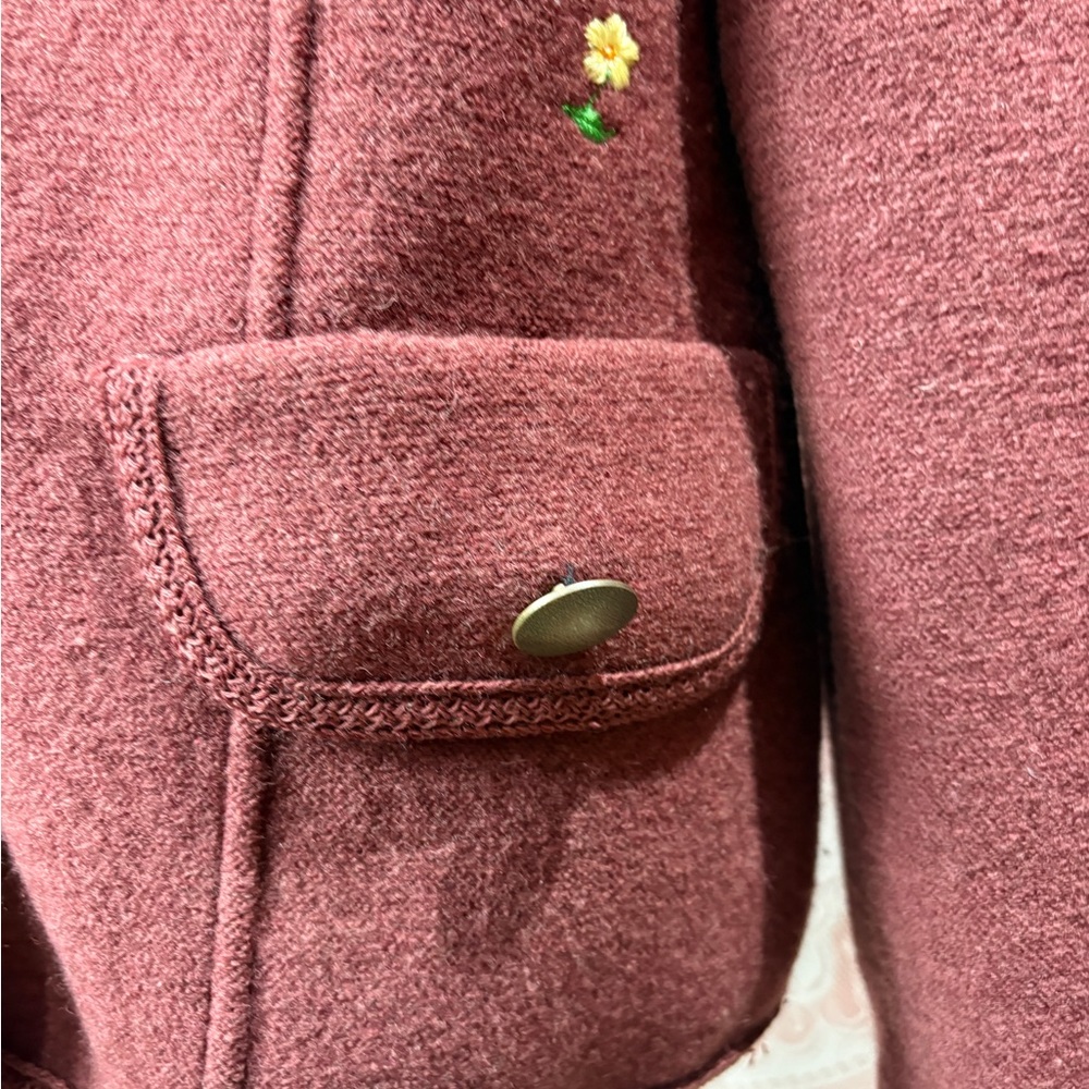 Victor Fink Collection Wool Jacket | Embroidered Floral - Picture 5 of 10
